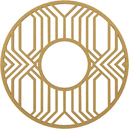 Ekena Millwork CMPP26EPSGO Empire Architectural Grade PVC Pierced, Gold Urethane Ceiling Medallions 26"OD x 9 1/2"ID x 3/4"P