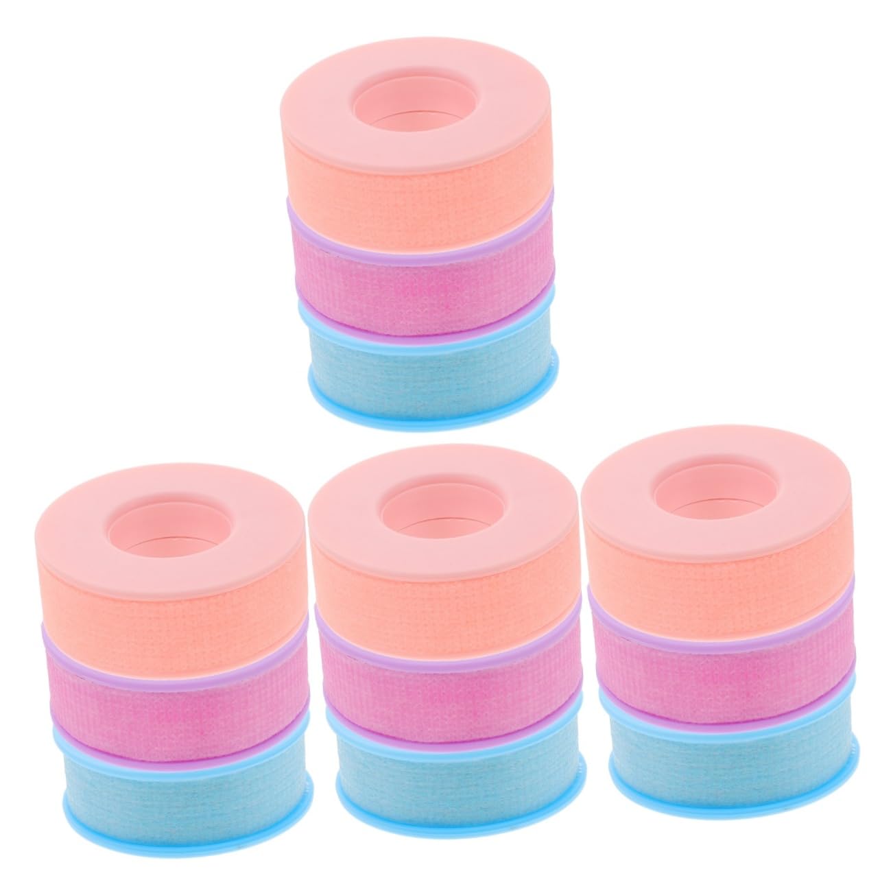 12rollos Cinta Para Extensiones De Pestañas Transpirable y Hipoalergénica De Adhesivo Cortable Herramientas Para Extensiones De Pestañas Para Uso Profesional y Personal