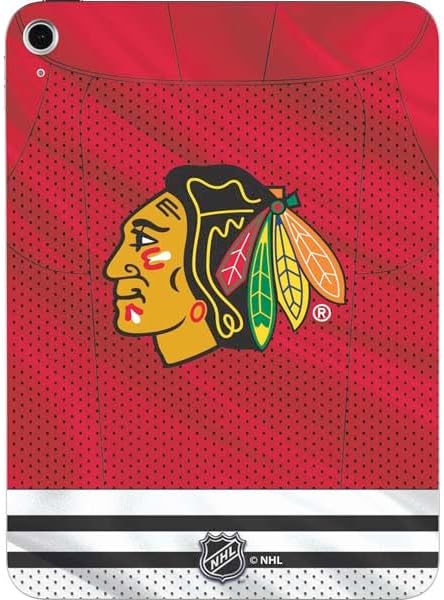 Skinit Decal Tablet Skin Compatible with iPad 11th Gen (2025) - Officially Licensed NHL Blackhawks Red Stripes Design