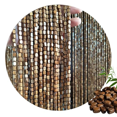 Cortina De Cuentas De Madera,Cortina De Cuentas De Puerta De 50-140 Hebras,Cortina De Cuentas De Madera Y Bambú Natural para Puertas,Cortina De Separación De Habitaciones,WxH-80strands-80x200cm