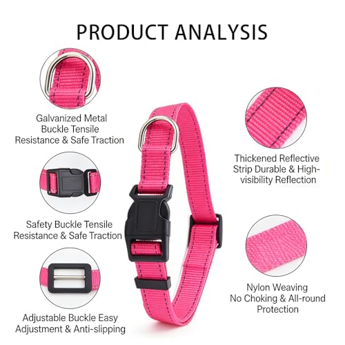 Collar Reflectante de Nylon para Perros Pequeños a Grandes miniatura 3