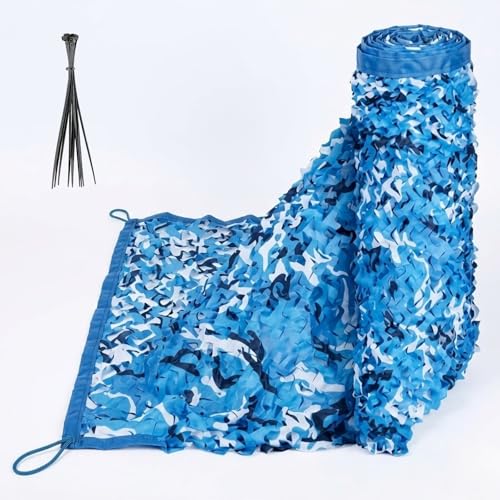 Red de Camuflaje Azul Océano para Sombra