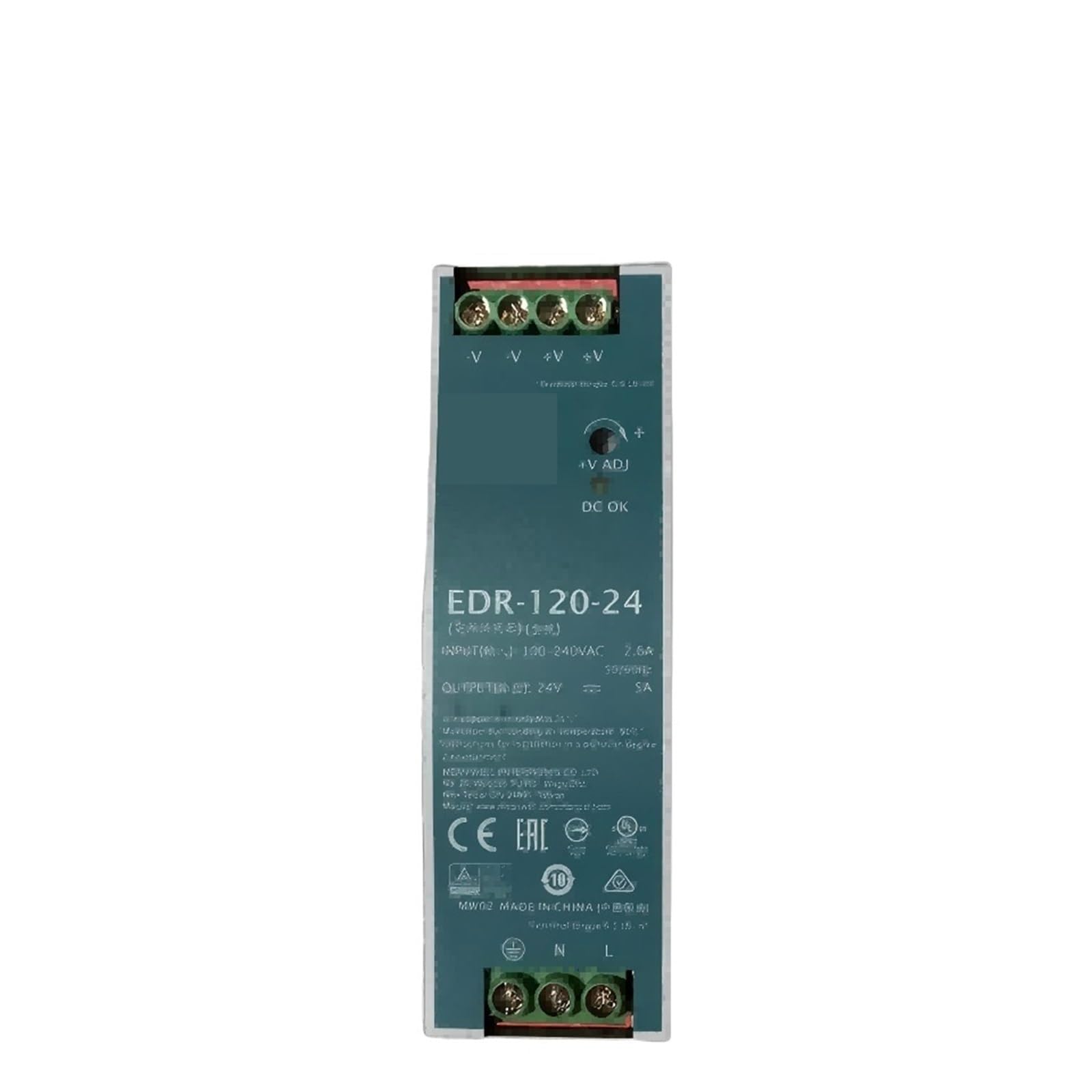 XDDQWSWA 120W Single Output Power Supply EDR-120-12V EDR-120-24V EDR-120-48V(EDR-120-48)