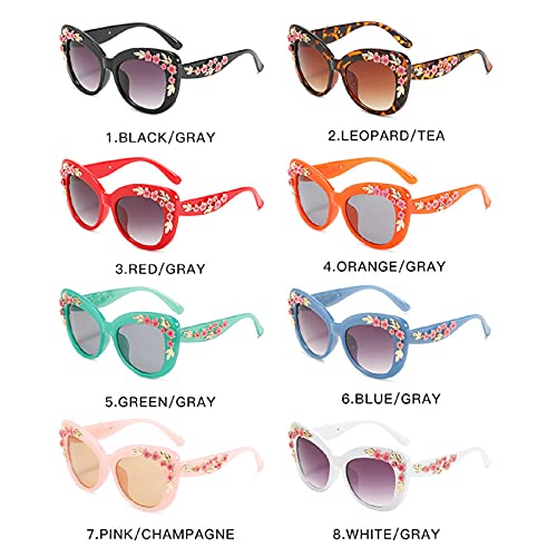 Oversized Cat Eye Sunglasses Women Luxury Summer Flower Eyewear Oversized Gradient Female Elegant Sun Glasses Shades4
