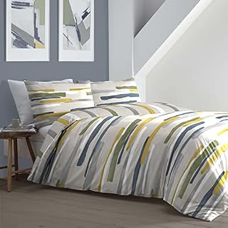 Fusion - Clifton - Duvet Cover Set - Double Bed Size in Teal