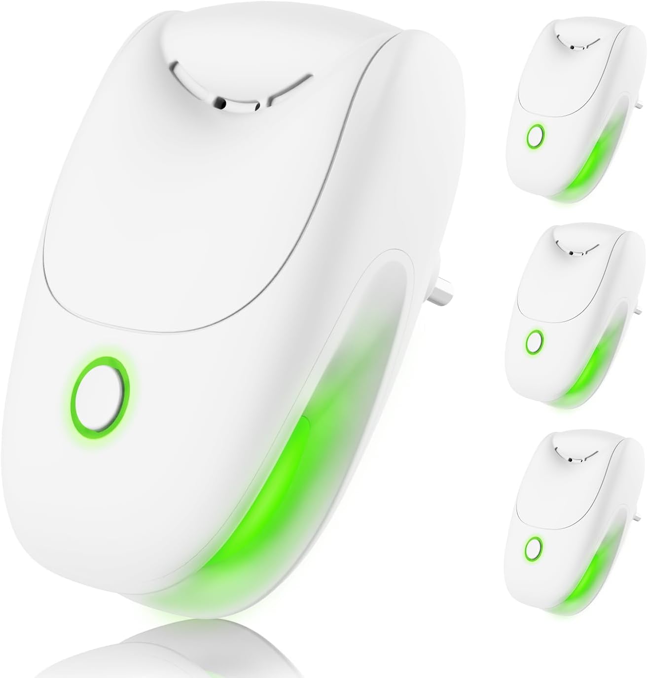 Plug In Negative Ion Air Purifier – 4Pack Quiet Two-speed Adjustment Air Ionizers, Mini Air Fresheners for Home, Bedroom, Office, Kitchen, Portable Odor Eliminator for Smoke, Dust, Pet Smell