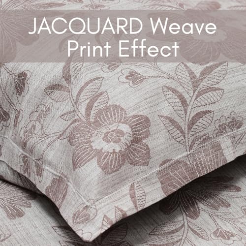 Image of Mafatlal 186 Tc Corsica Cotton King Size Bedsheet | 108 X 108 Inches | Summer Skin-Friendly Laken for Comfortable Sleeping Nights | 2 Pillow Covers | Grey Daze