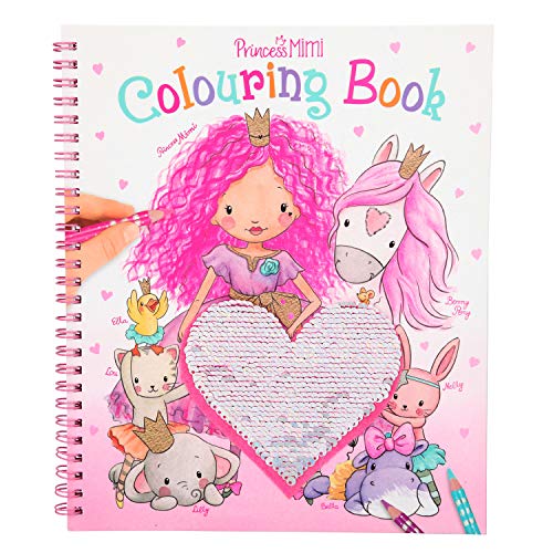 Depesche 10839 Malbuch mit Pailletten, Princess Mimi, ca. 20,5 x 24 x 1,5 cm – Bild 4