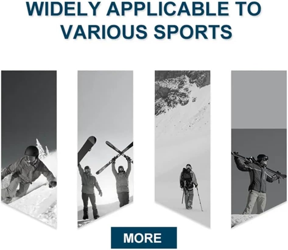 Winter Snowboarding Gloves for Men and Women PU Leather Motorbike Riding Fleece Warm Snow Gloves