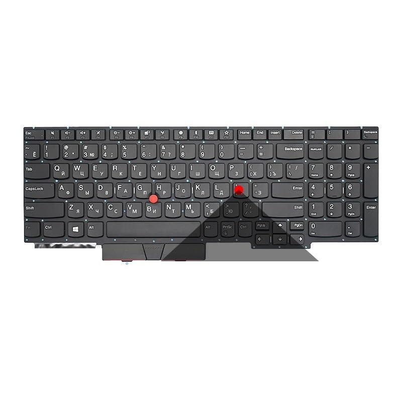 Clavier rétroéclairé US Russe pour PC portable Lenovo ThinkPad E15 Gen 1 Gen 2 et R15