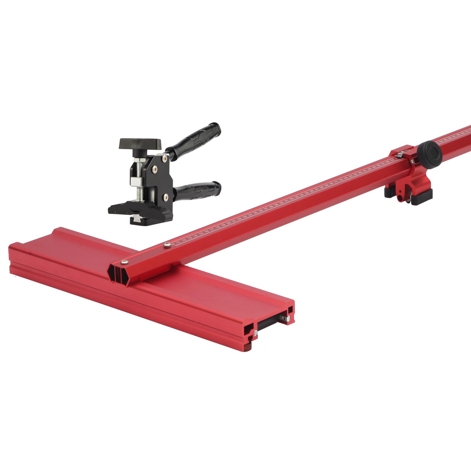 Manual Tile Cutter with Tungsten Carbide Scoring Wheel, Precision Straight Cuts, Adjustable T-Bar Guide for Porcelain & Ceramic Tile, DIY Home