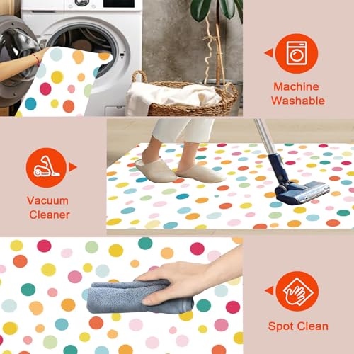 Tapis minimaliste 200x300cm lavable résistant aux glissades de salon - 5