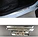 TQGG Piastra battitacco battitacco per Golf 7 MK7 2012-2018, Protezione sottoporta in Acciaio Inox Protezione Pedale di Benvenuto Piastra Car Styling Accessori, 4 Pezzi