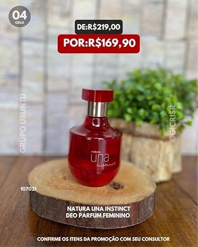 NATURA UNA INSTINCT DEO PARFUM 75ML