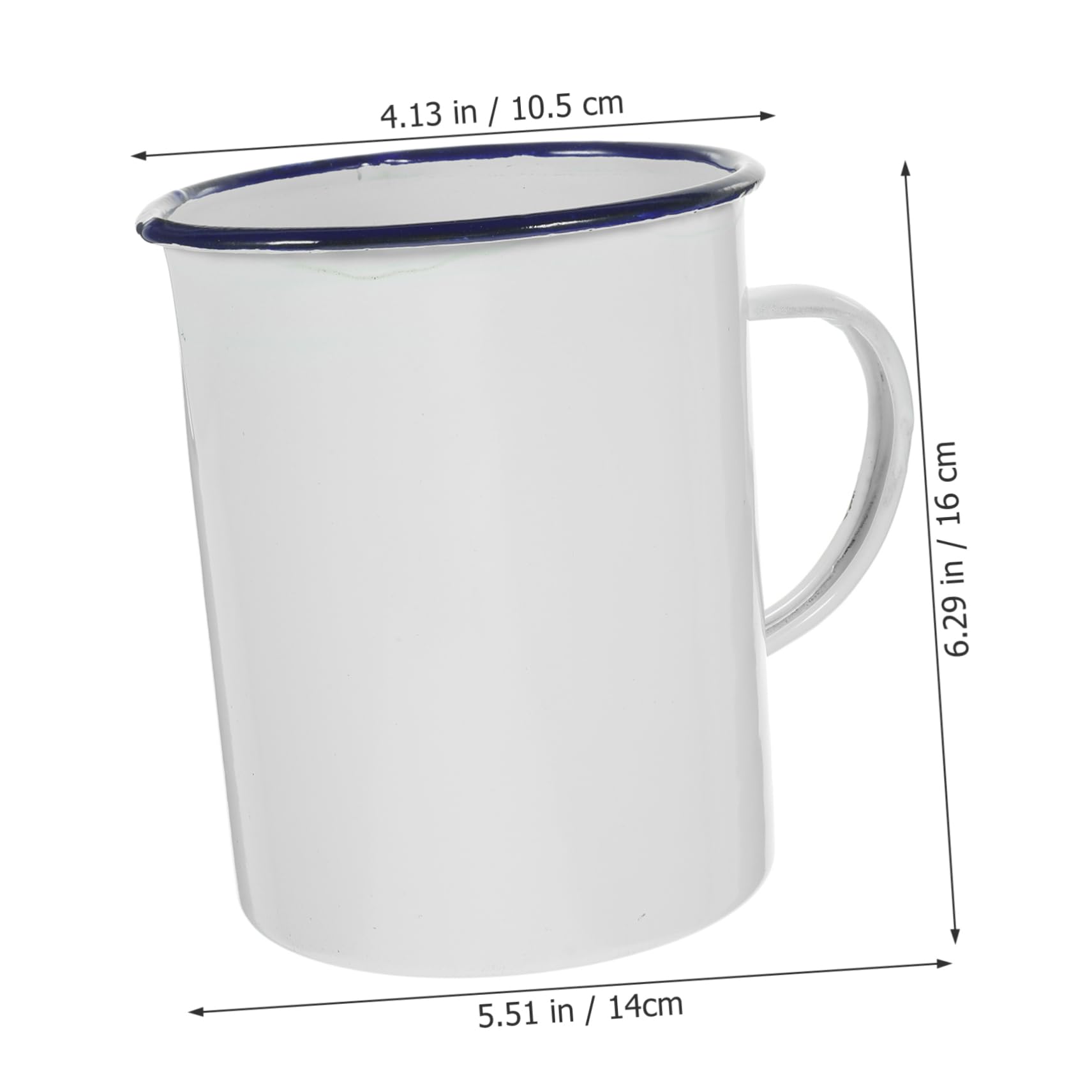 Ciieeo 5St Emaille-Messbecher kaffeekännchen coffee pot kaffeehaferl kaffeetassen tee mug Espressotassen Outdoor-Camping-Becher Frühstück kleine Tassen Emaillebecher für den Haushalt Weiß
