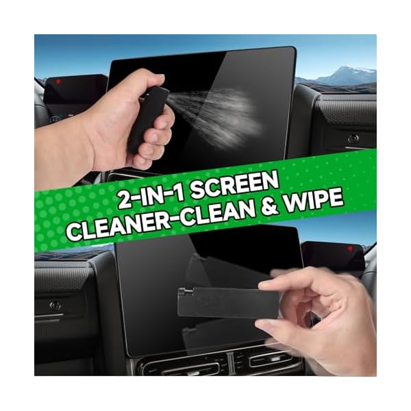 11Pcs Car Interior Cleaning Kit | Car Seat Cleaner, Oil Film Cleaning, Tire Shine Spray, Screen Cleaner, Tire Stone Cleaning | Car Care Kit for Cars, Truck, SUV, RV | Car Detailing Kit - Image 5