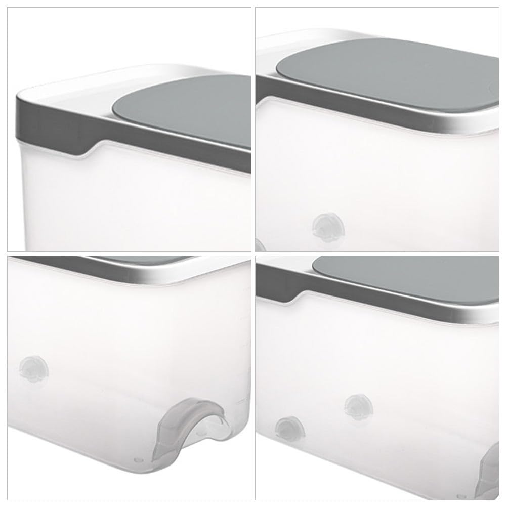 YARNOW 5 kg di riso, contenitore ermetico, per farina, polvere, riso, cibo secco, dispensa, resistente all'umidità, organizzatore per la casa, 29. 3 x 17. 8 cm