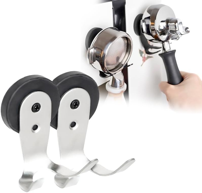 Silver Magnetic Portafilter Tamper Holder, Organizer for Espresso Accessories, Compatible with Breville/Rancilio etc Coffee Machine