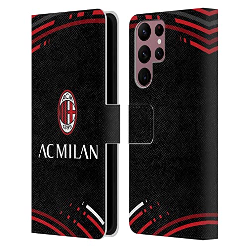 Coque antichoc AC Milan Samsung Galaxy S22 Ultra 5G cuir rabat