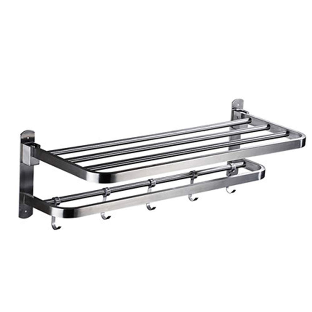 304 Stainless Steel Foldable Bathroom Brushed Surface Treatment Process Bathroom Shelf Household