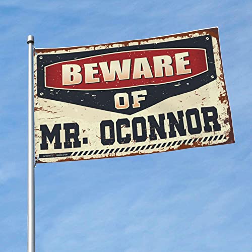 �ʔ��������̑��� Beware Of Mr. Oconnor Flag Man Cave �Ƌ� �N�[���ȑ��� �j�����p(30X45cm)