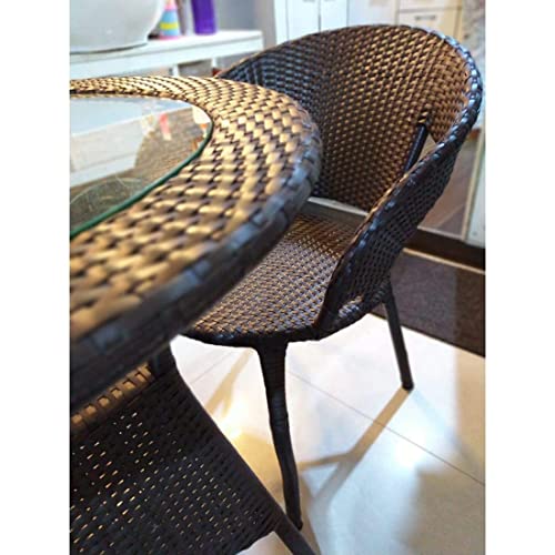 Image of Indiid Homes D-12 Patio Indoor Outdoor Living Room|Balcony|Garden|(4 Chair + 1 Table)|Furniture Set |Coffee Chair Set |Powder Coated|