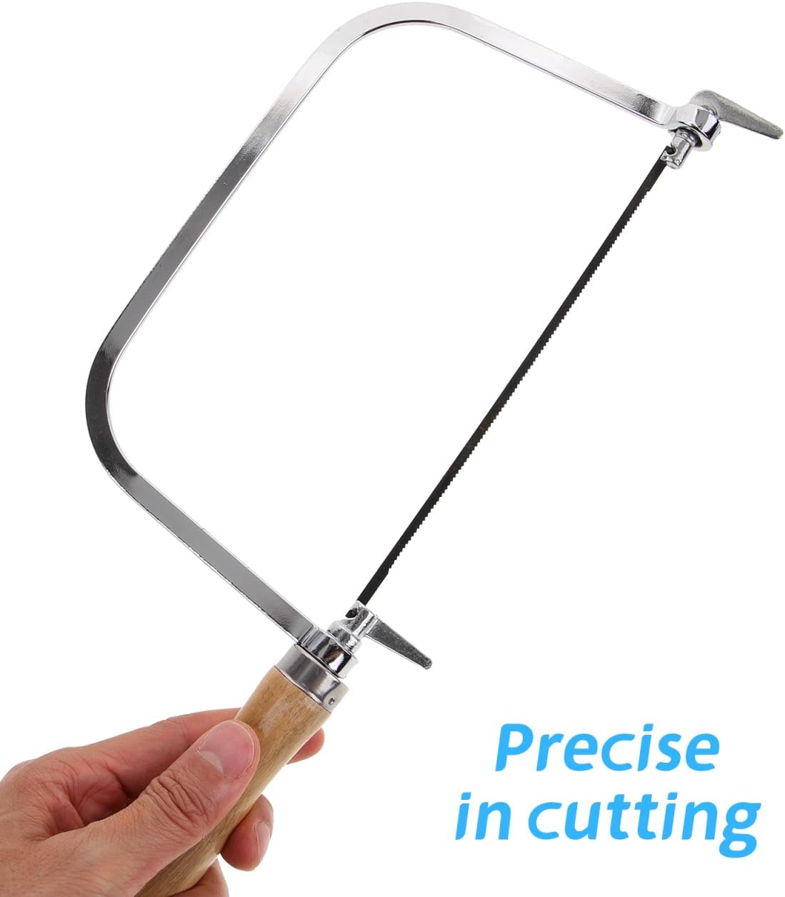 Housoutil Engraving Saw Coping, 1 Set Woodworking Coping Saw with 5 Replacement Blades, Mini Fret Cutters for Mini Wire See DIY Engraving Wood Plastic Pvc Aluminum Cutting and Outdoor Use