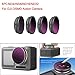 Produktbild Haludock 4PC Sunnylife ND4 / ND8 / ND16 / ND32 Kameraobjektivfilter Präzisionsgewinde Anti-Rutsch Optische Glaslinsen Für DJI OSMO Action 4k Kamera