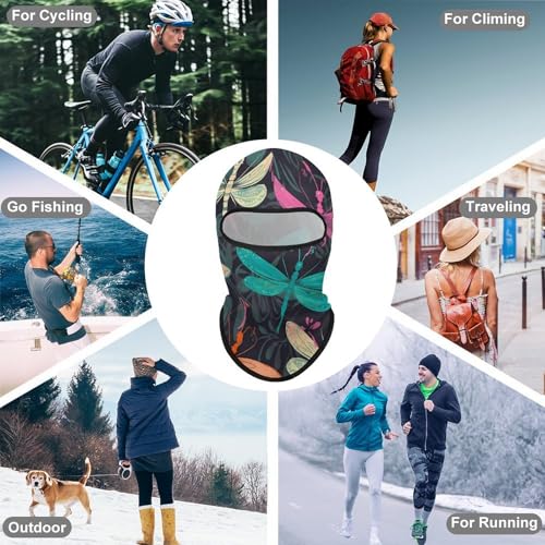 Balaclava para Hombres con Máscara de Dragonfly para Invierno, Protección Facial para Ciclismo y Esquí miniatura 6