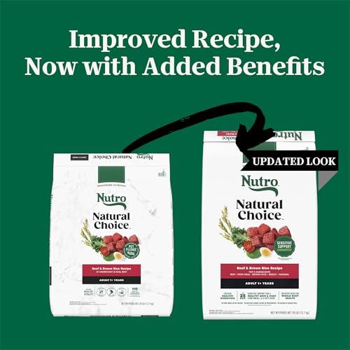 Image of Nutro Natural Choice Adult Dry Dog Food, Beef & Brown Rice Recipe, 28 lb