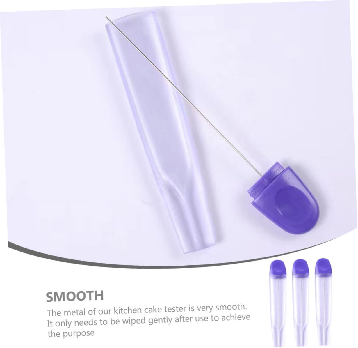 3sets Metal Cake Tester Baking Probe for Doneness Reusable Baking Test Stick Cake Wraps Even Stainless Pin Kitchen Tools