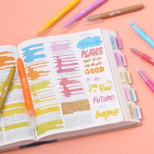 Image of Mr. Pen- No Bleed Gel Highlighters, Dark Sunshine & Smiles, 8 Pack | Bible Highlighters and Pens No Bleed, Bible Markers for Study, Journaling, School Supplies and Accessories