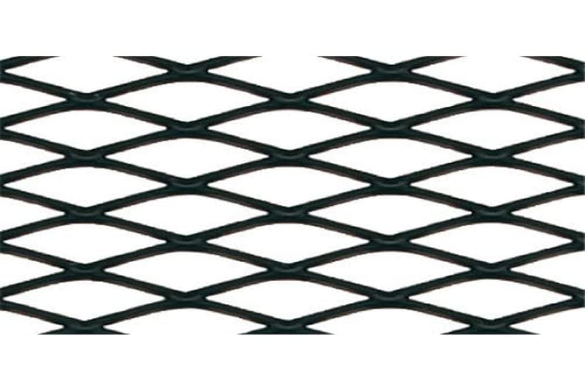Pilot 04584 Alluminio Racing Grill, Rombo Medio, 6mm x 12mm/100cm x 33cm, Nero