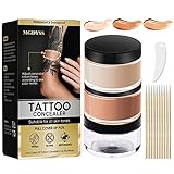 Tattoo-Cover-Up Concealer-Makeup Waterproof-Adjustable-Long-Lasting for-Tattoos-Scars-and-Other-Blemishes 2-Colors