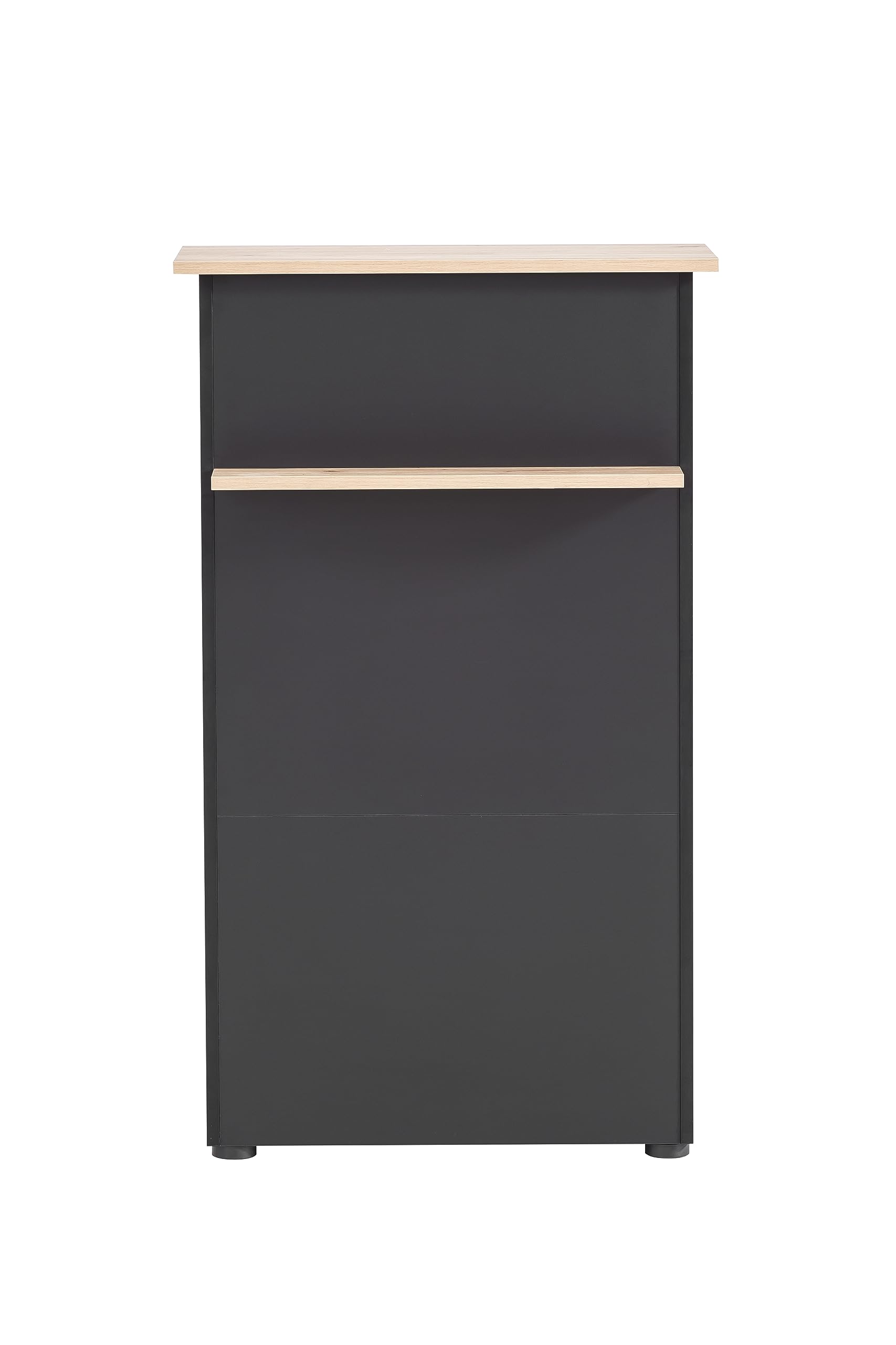 Bancone Ricevimento Schildmeyer - Legno Rovere Artigianale/Nero, 65.8x44x110.5 Cm - Foto 10