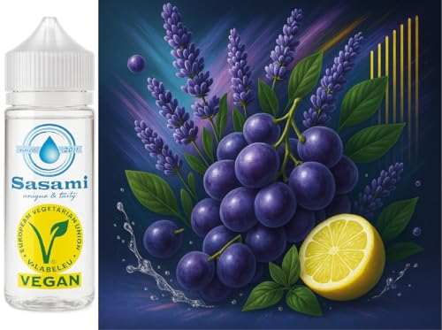 Purple Fog de Sasami: aroma concentrado de lavanda uva vegano de 100ml