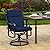 Arden Outdoor Chair Cushion, 21 x 20, Rain-Proof, Fade Resistant 20 x 21, Sapphire Blue Leala