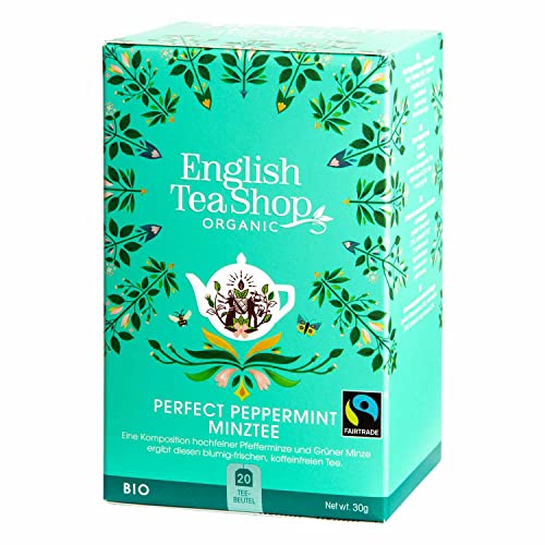 English Tea Shop Peppermint Fairtrade & Organic, 20 Sachet Tea Bags