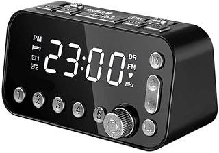 ZTGHS Bedside Alarm Clock Radio, DAB/FM Radio Digital Clock with LED Display, Dual USB, Radio Sleep Timer, 3-Level Dimmer, Snooze And Dual Alarm Clock Setting