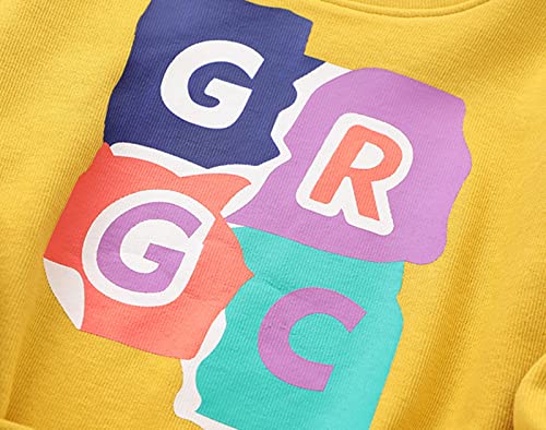 Camiseta infantil infantil bebê meninas manga longa carta patchwork xadrez pulôver tops 5 camisetas,