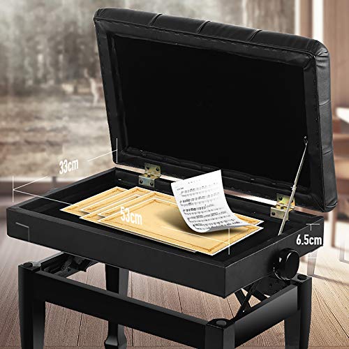 TEmkin Tabouret de Piano Banc de Piano Simple Banc de Piano réglable Tabouret Siège de Clavier avec Rangement Compartiment d’assise Confortable Capacité de Poids 264 LB - Les Beatles, Paul McCartney, John Lennon, RIngo Starr, George Harrison TEmkin Tabouret de Piano Banc de Piano Simple Banc de Piano réglable Tabouret Siège de Clavier avec Rangement Compartiment d'assise Confortable Capacité de Poids 264 LB – Image 6