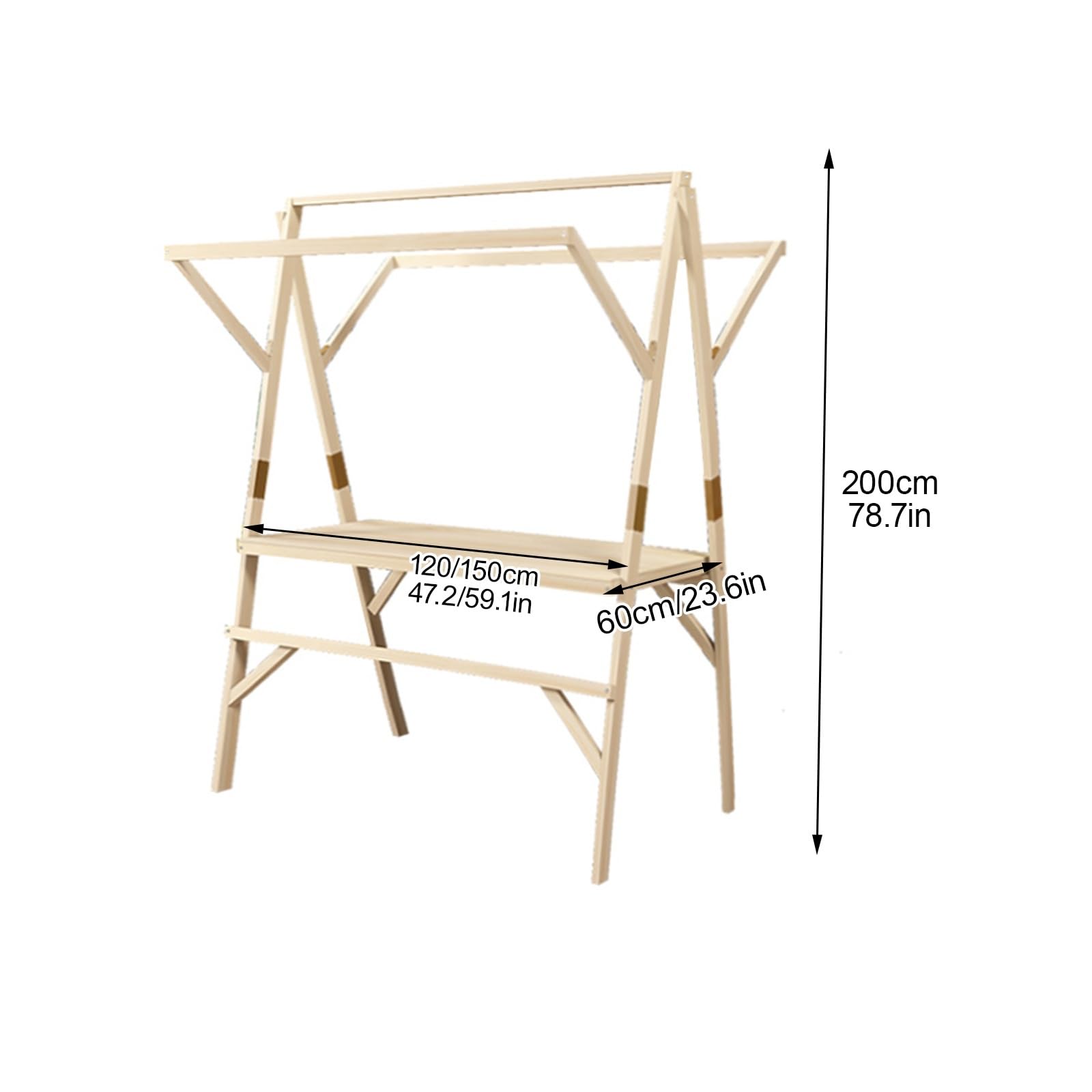 Espositore for Bancarelle del Mercato con Tende da Sole, Bancarella pieghevole in legno, Mercati Agricoli, Fiere De'artigianato, Espositore Per Bancarelle(Red,150*60*200cm)