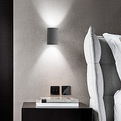 Appliques murales d'intérieur extérieur LED design industriel ciment - 4