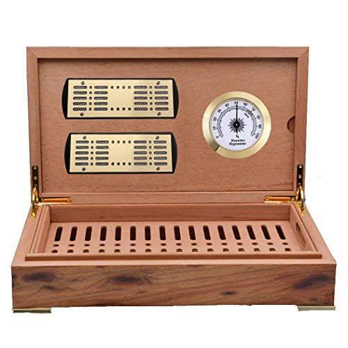 Cigar Humidifier, Anync Cigar Humidor Humidifier for Tobacco Moisturizing and Increased Humidity, Metal + PVA Material, Gold Tone - Thumbnail 2