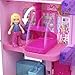 Polly Pocket Barbie Dreamhouse Compact, Dollhouse Playset with 3 Micro Dolls, 1 Puppy, 11 Accessories, Elevator & Pool