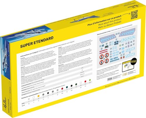 Starter Kit Super Étendard Heller 1/72 maquette prête à peindre sans achat supplémentaire