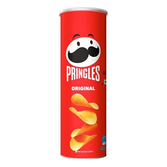 Kellogg's Pringles Potato Chips Original Flavour, 107 grams | Snack ...