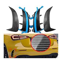 Garnitures Pare-chocs Arrière Pour Mercedes Classe A W177 (2018-2023) – Style Canards Ailerons | Noir | ABS | Lot De 2