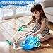 KIZONLY Toy Cleaning Set for Toddlers 1-3, Kids Cleaning Toy with Toddler Vacuum Cleaner, Toy Washing Machine, Small Iron, Light and Sound, Pretend Play Birthday Gifts for 3 4 5 6 7 8 Year Old Girl