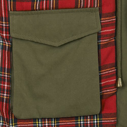 Merc of London Herren, Mantel, Tobias, Grün (Combat Green), XXL